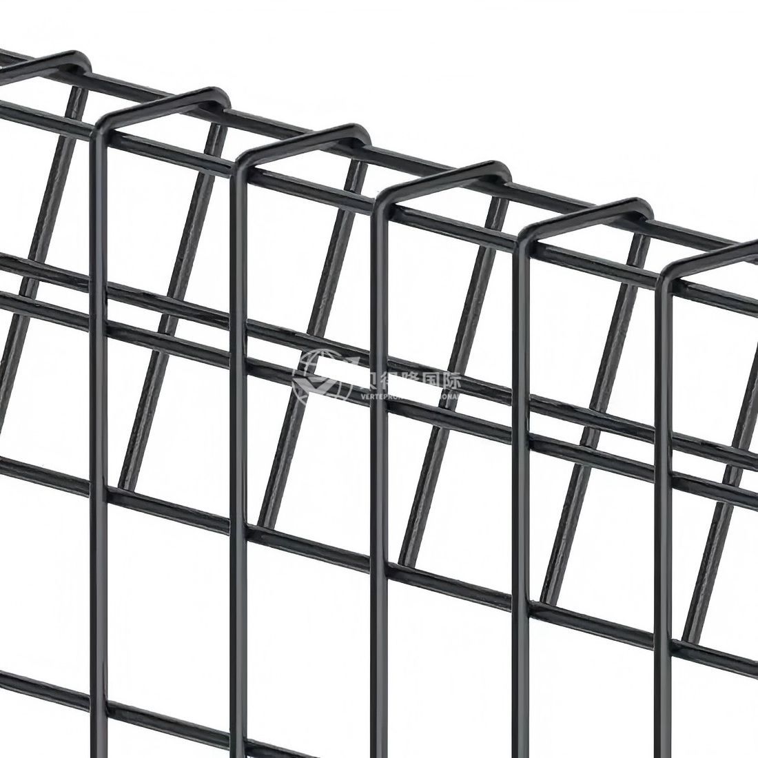 Горячеоцинкованный забор из сетки BRC с изогнутым верхним краем